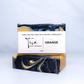 Orange Hand Crafted Natural Soap Bar, Close Up