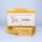 Honey Oatmeal Hand Crafted Natural Soap Bar, Close Up